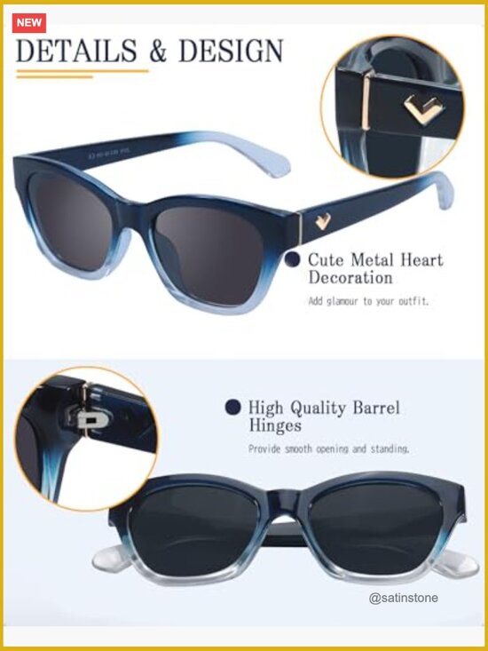 Narrow Cat Eye Sunglasses for Small Face Polarized UV400 main image 5